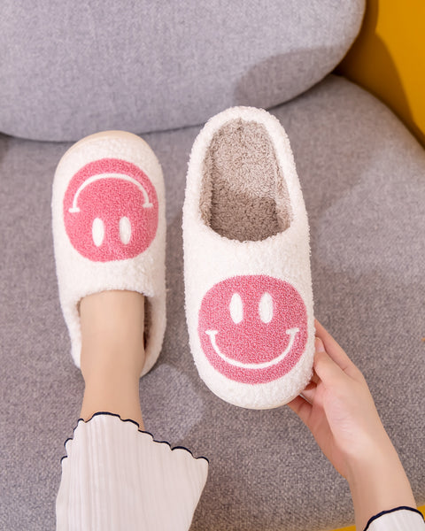 Melody Smiley Face Slippers - Opulent Empire