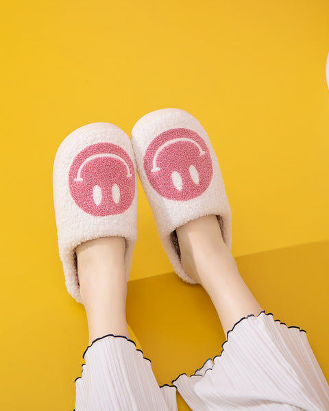 Melody Smiley Face Slippers - Opulent Empire