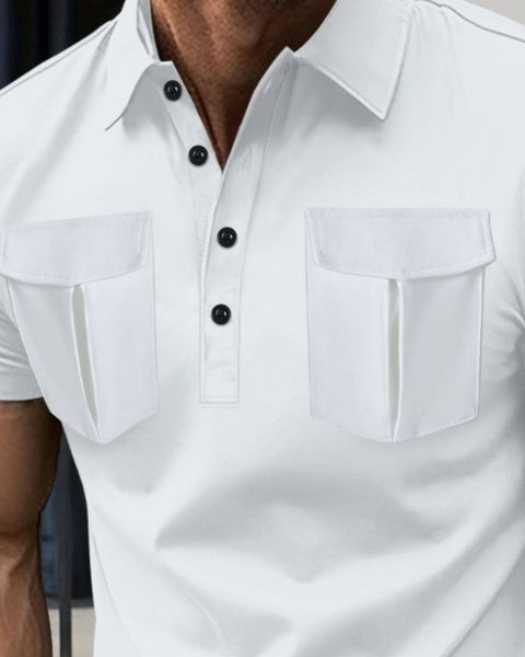 Men's Full Size Collared Short Sleeve Polo Plus Size - Opulent Empire