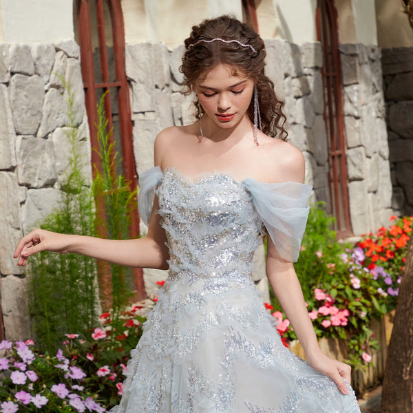Icy Blossom Gown