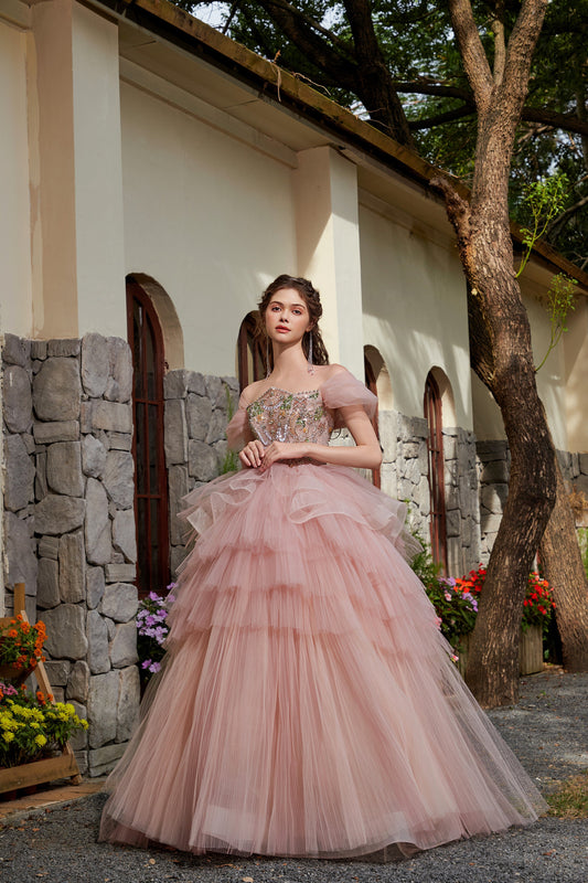Blush Tulle Reverie Gown