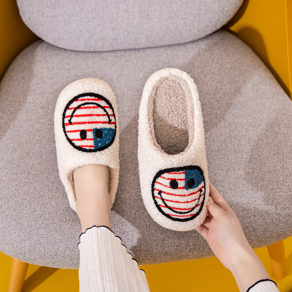 Melody Smiley Face Slippers - Opulent Empire