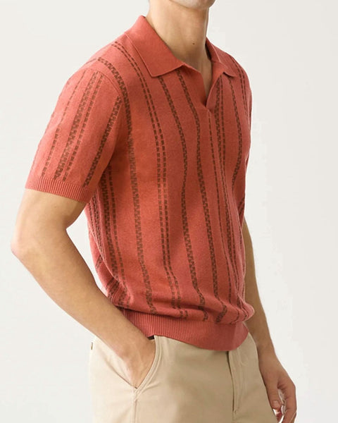 Men's Plus Size Collared Neck Short Sleeve Polo - Opulent Empire