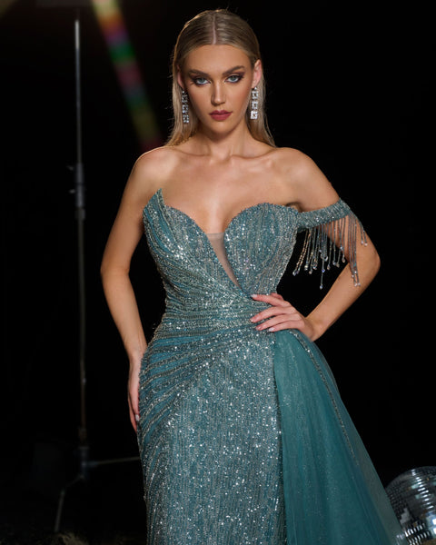 Evening Gown Style CZ013 - Opulent Empire