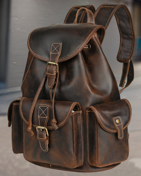 Edward™ | Premium Casual Leather Backpack