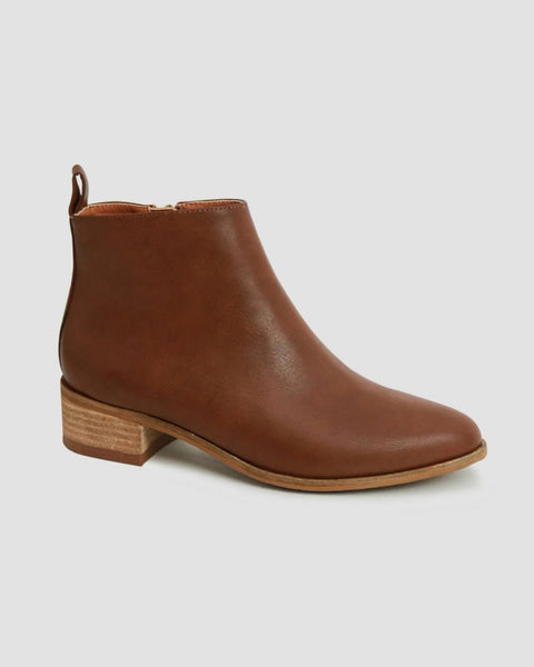 Beast Fashion PU Leather Block Heel Boots - Opulent Empire