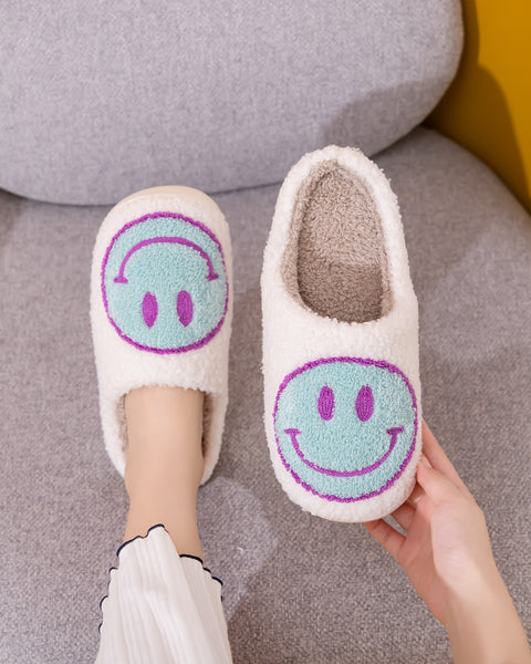 Melody Smiley Face Slippers - Opulent Empire
