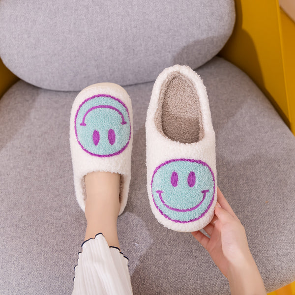 Melody Smiley Face Slippers - Opulent Empire