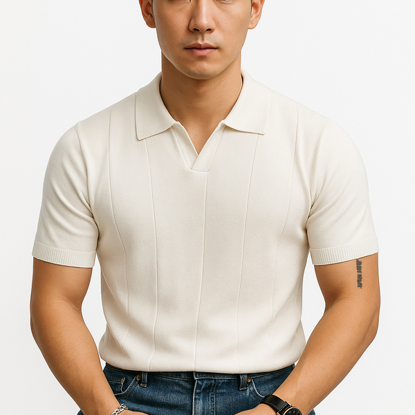 Men's Plus Size Collared Neck Short Sleeve Polo - Opulent Empire