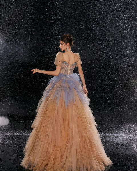 Peach Blossom Grandeur Gown