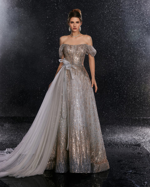 Champagne Stardust Gown