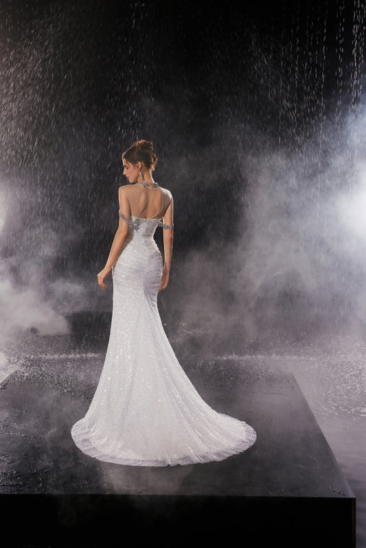 Silver Gold Siren Splendor Gown