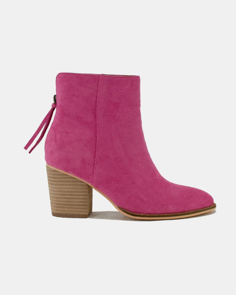 Beast Fashion Suede Point Toe Ankle Booties - Opulent Empire