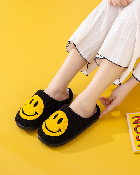Melody Smiley Face Slippers - Opulent Empire