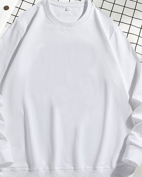 Men's Plus Size Round Neck Sweatshir - Opulent Empire