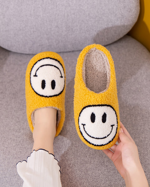Melody Smiley Face Slippers - Opulent Empire