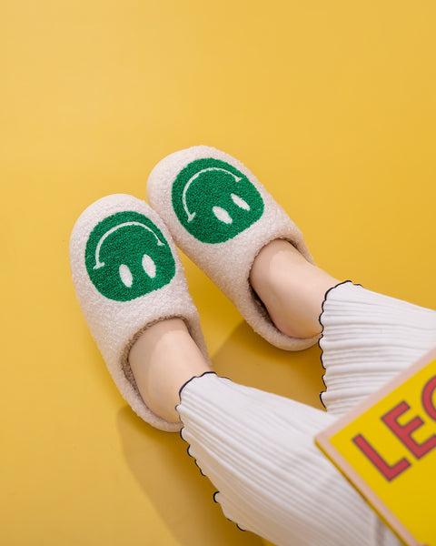 Melody Smiley Face Slippers - Opulent Empire