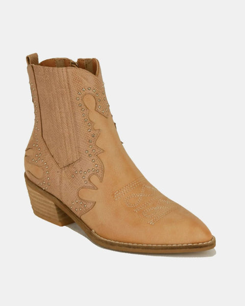 Beast Fashion Studded Detail Point Toe Boots - Opulent Empire