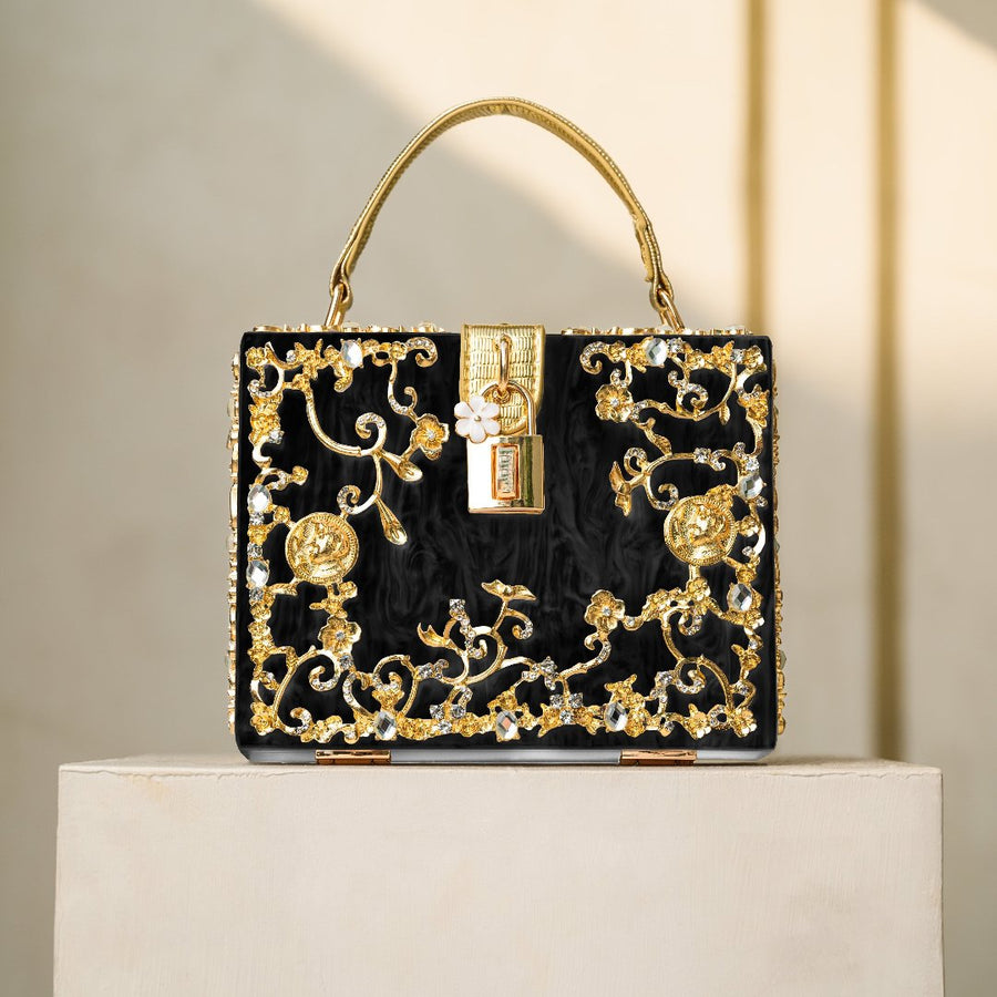 Acrylic Box Handbag - Opulent Empire