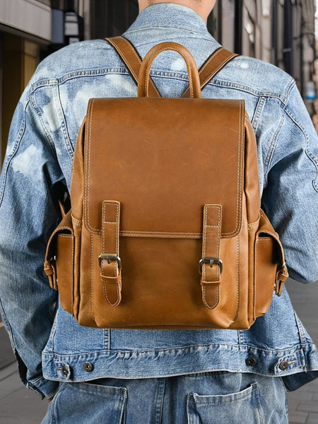 Danny™ | Fashionable Casual Leather Backpack
