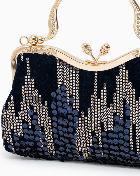 Alyannah Sequin Flannel Handbag - Opulent Empire