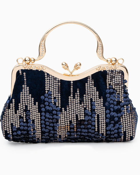 Alyannah Sequin Flannel Handbag - Opulent Empire