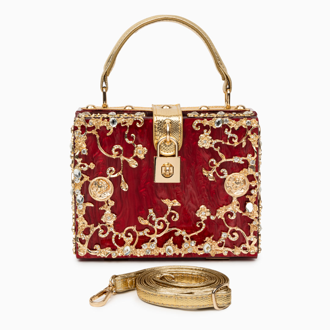 Acrylic Box Handbag - Opulent Empire