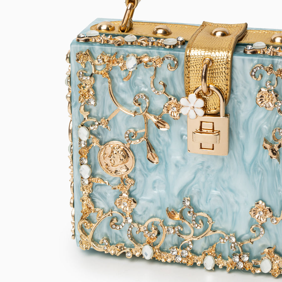 Acrylic Box Handbag - Opulent Empire