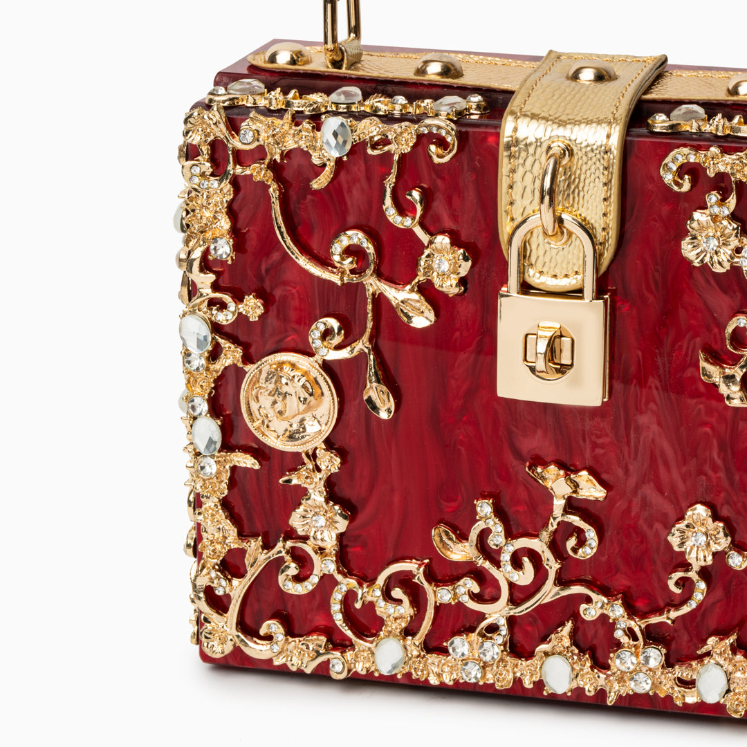 Acrylic Box Handbag - Opulent Empire