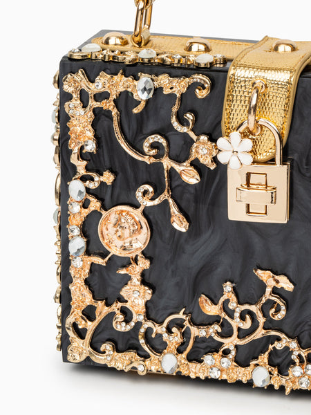 Acrylic Box Handbag - Opulent Empire