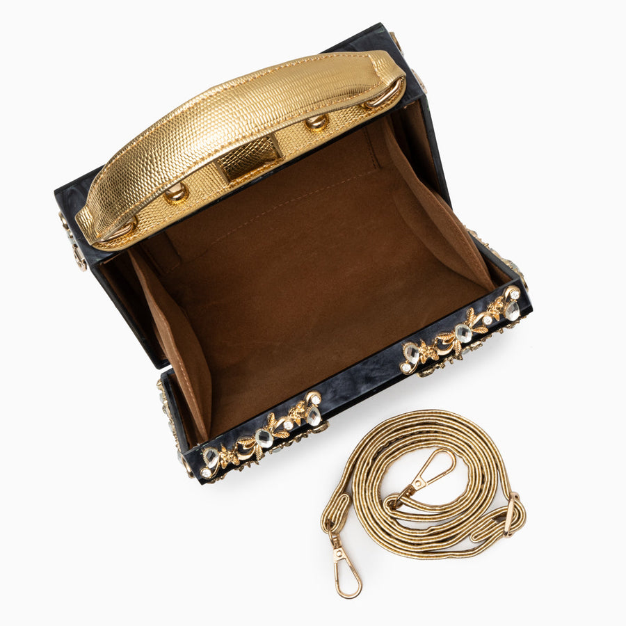Acrylic Box Handbag - Opulent Empire