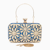 Flower Rhinestones Clutch Bag - Opulent Empire