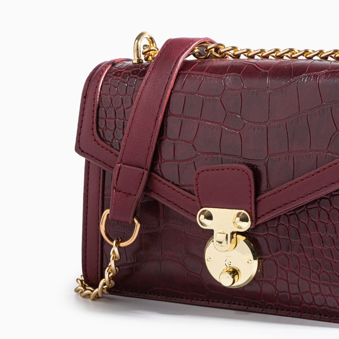 Emily Crocodile Crossbody Bag - Opulent Empire