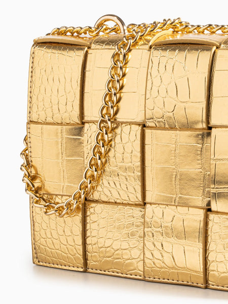 Crocodile Pattern Crossbody Bag - Opulent Empire
