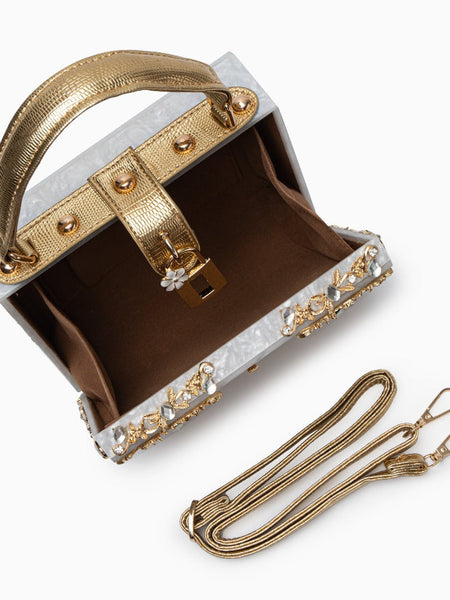 Acrylic Box Handbag - Opulent Empire