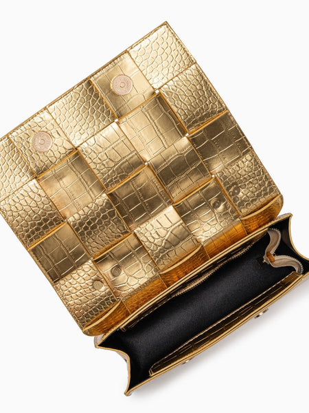 Crocodile Pattern Crossbody Bag - Opulent Empire