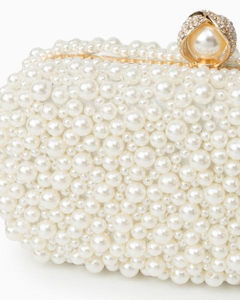 Chantal Pearl Clutch Bag - Opulent Empire
