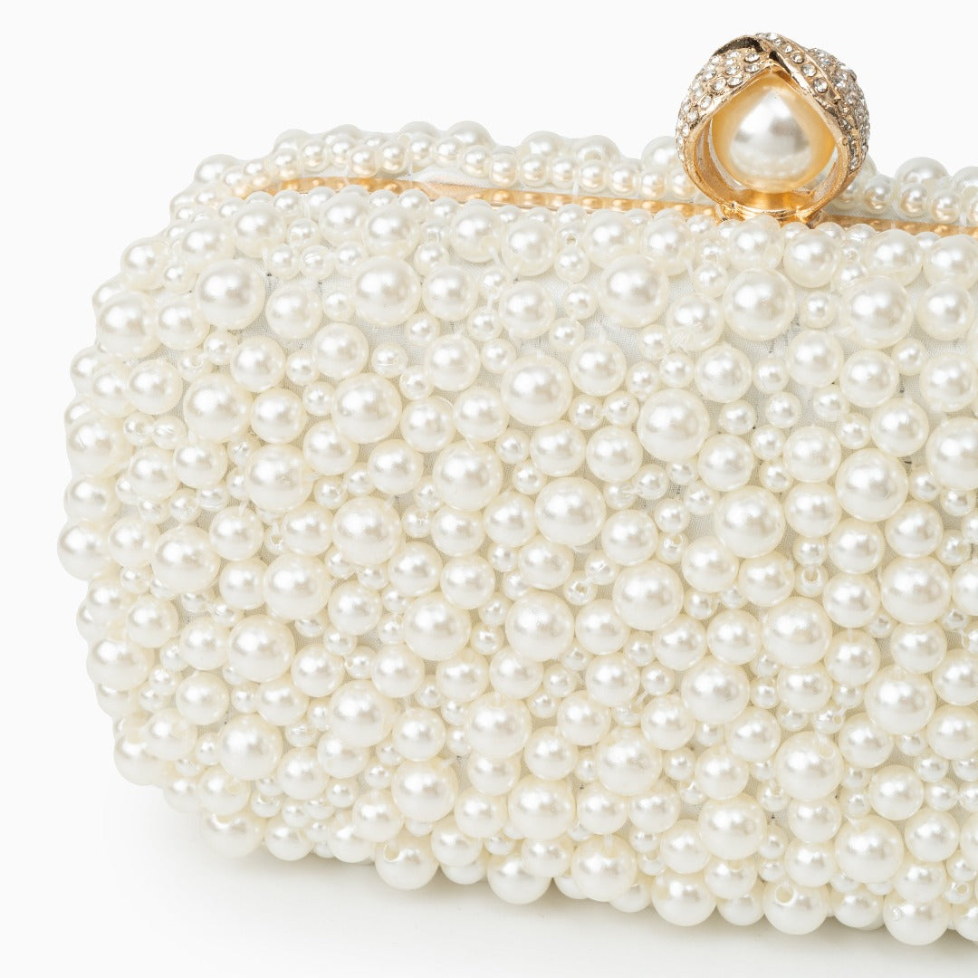 Chantal Pearl Clutch Bag - Opulent Empire
