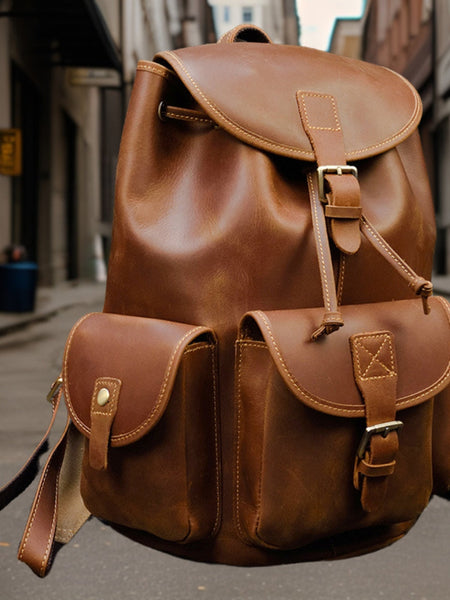 Daniel™ | Classic Premium Leather Backpack