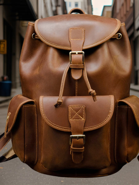 Daniel™ | Classic Premium Leather Backpack