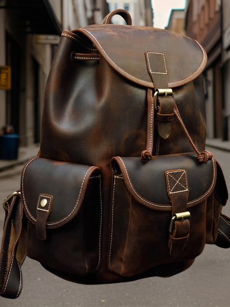 Daniel™ | Classic Premium Leather Backpack