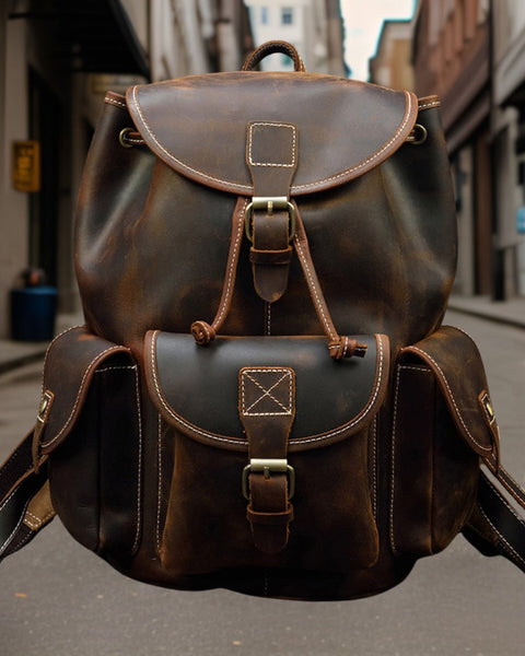 Daniel™ | Classic Premium Leather Backpack