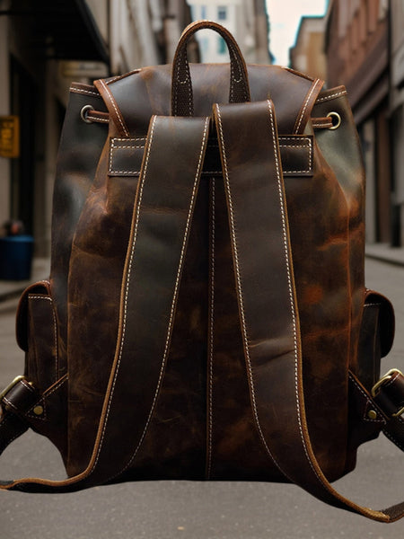 Daniel™ | Classic Premium Leather Backpack