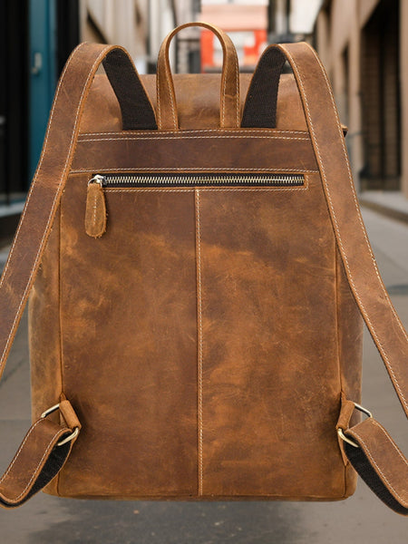 Elijah™ | Stylish Leather Backpack