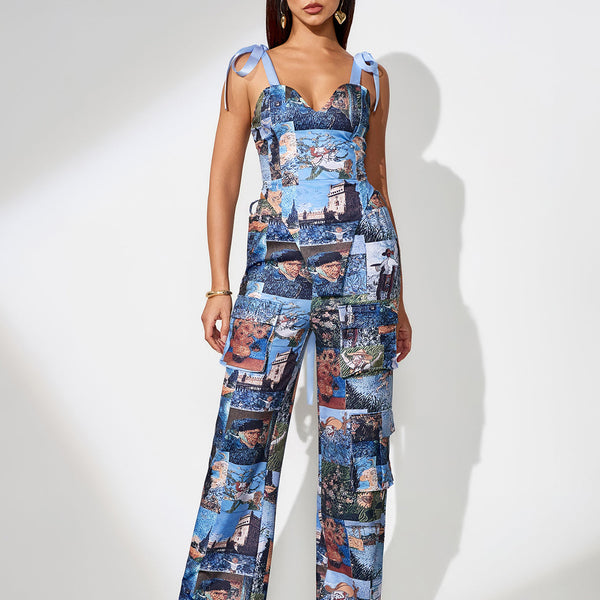 Cargo Pants and Artwork Tapestry Set