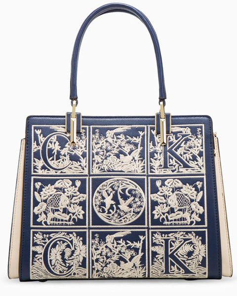 Havilah Embroidery Medium Tote Bag - Opulent Empire