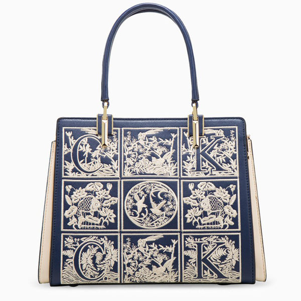 Havilah Embroidery Medium Tote Bag - Opulent Empire