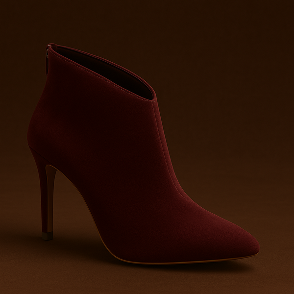 Victoria | Suede Stiletto Ankle Booties - Opulent Empire