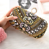Cynthia Beaded Embroidery Clutch Bag - Opulent Empire