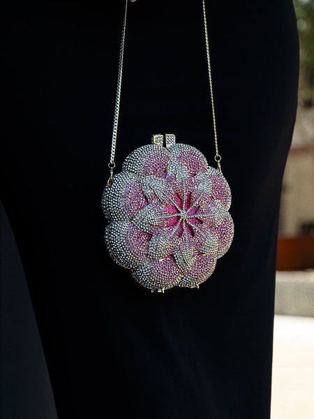 Jeline Flower Clutch Bag - Opulent Empire